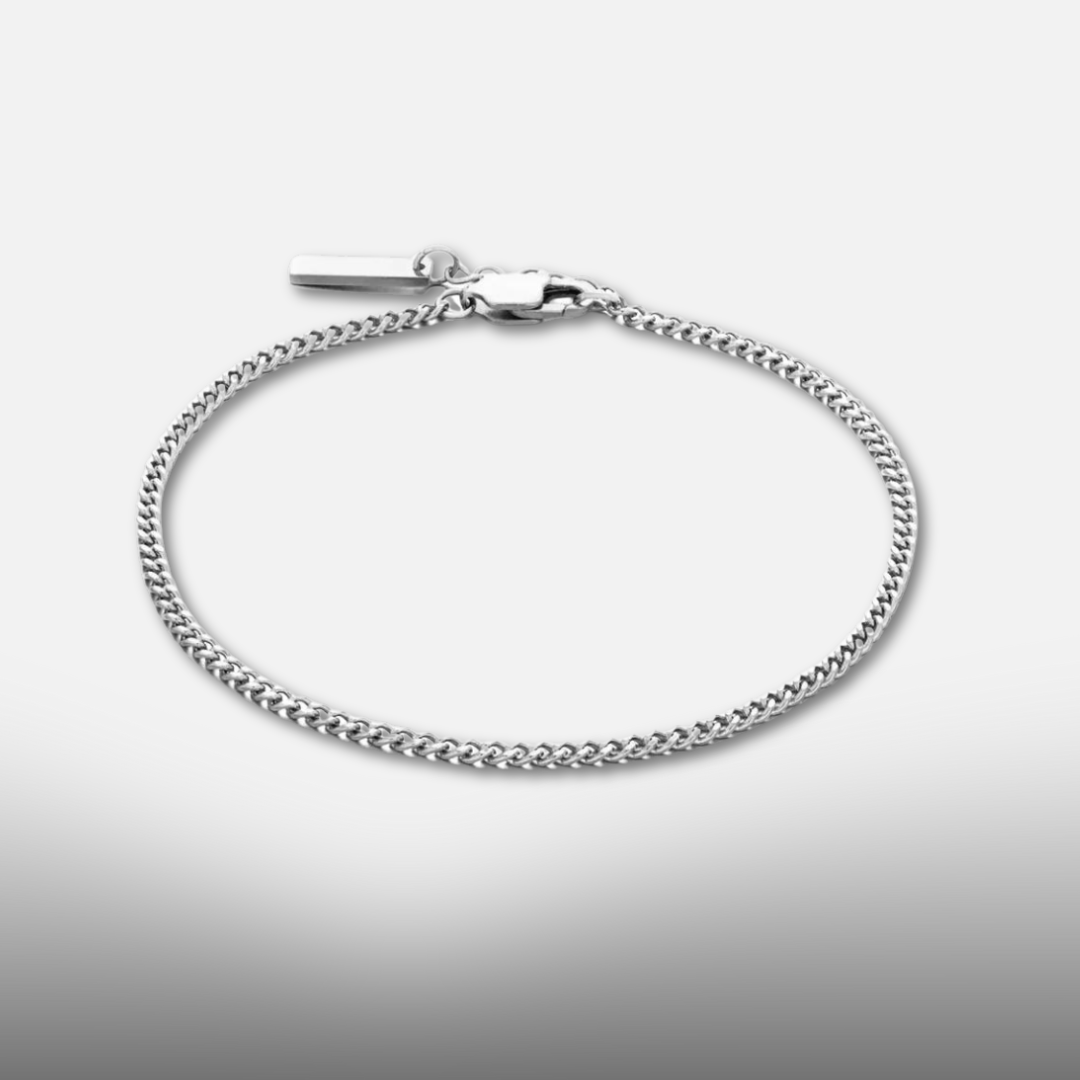 Bracelet - Smooth Metal Blend Band And Close Fit Lightweight