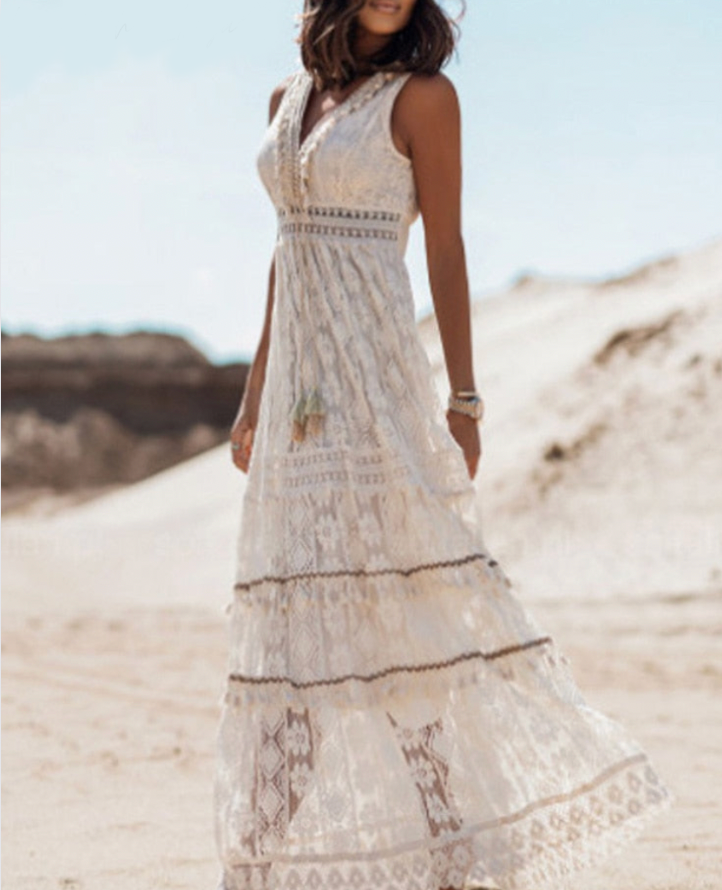 Breathable-Blend Dress – Relaxed Cut & Airflow Comfort