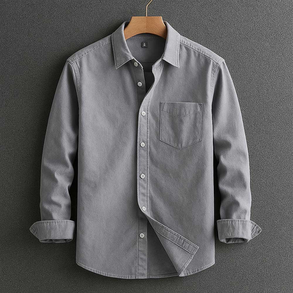 Button-Down Shirt - Reinforced Seams & Structured Shape