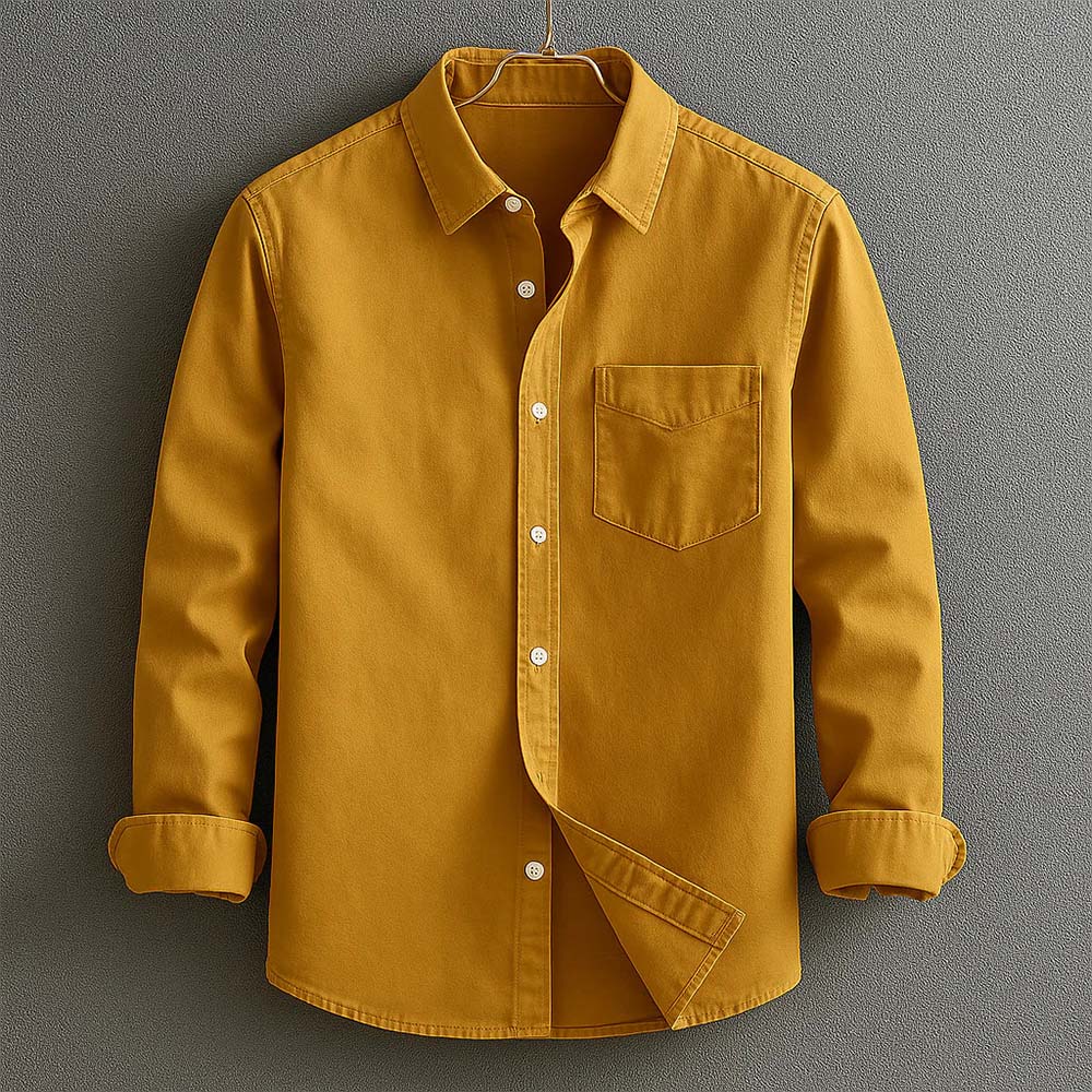 Button-Down Shirt - Reinforced Seams & Structured Shape