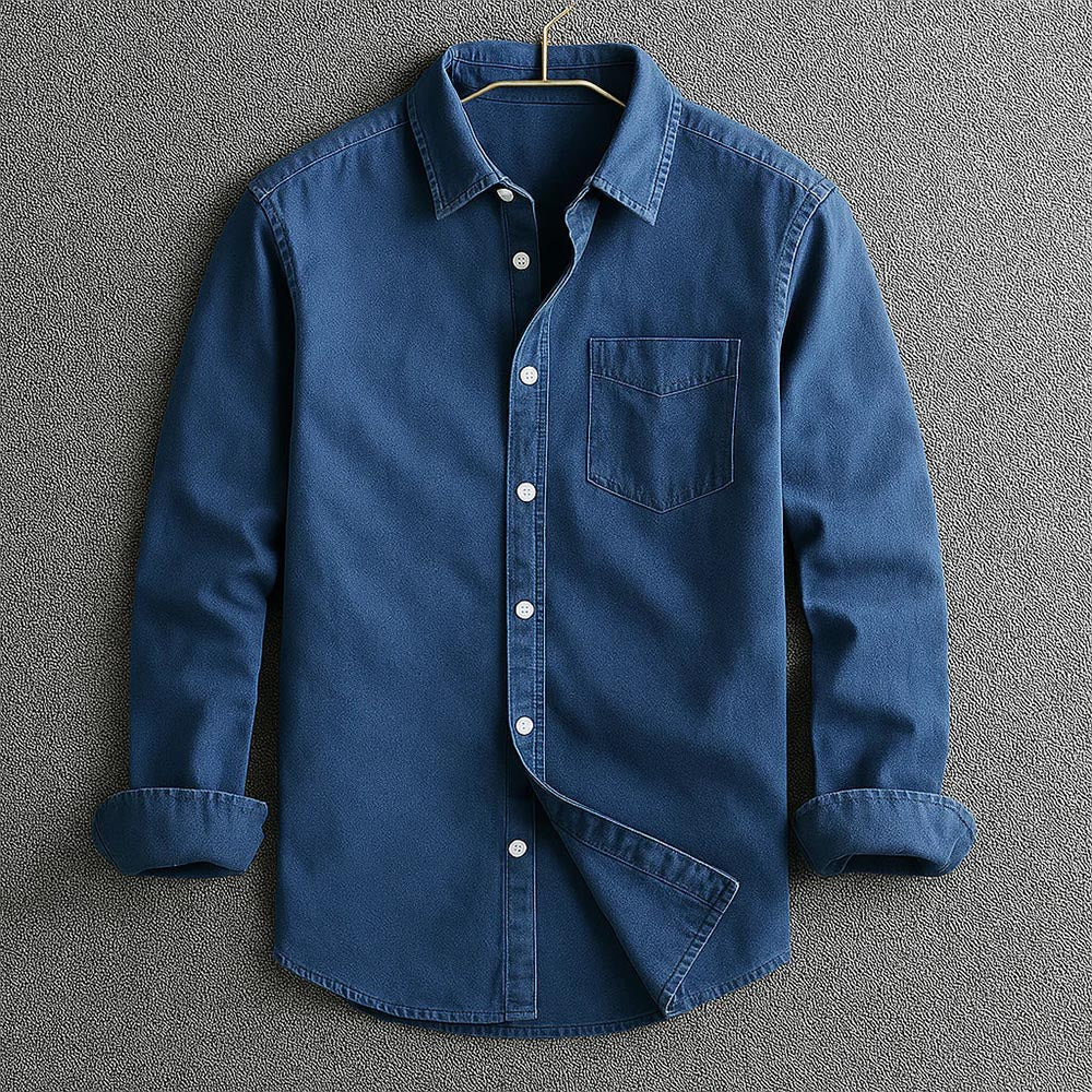 Button-Down Shirt - Reinforced Seams & Structured Shape