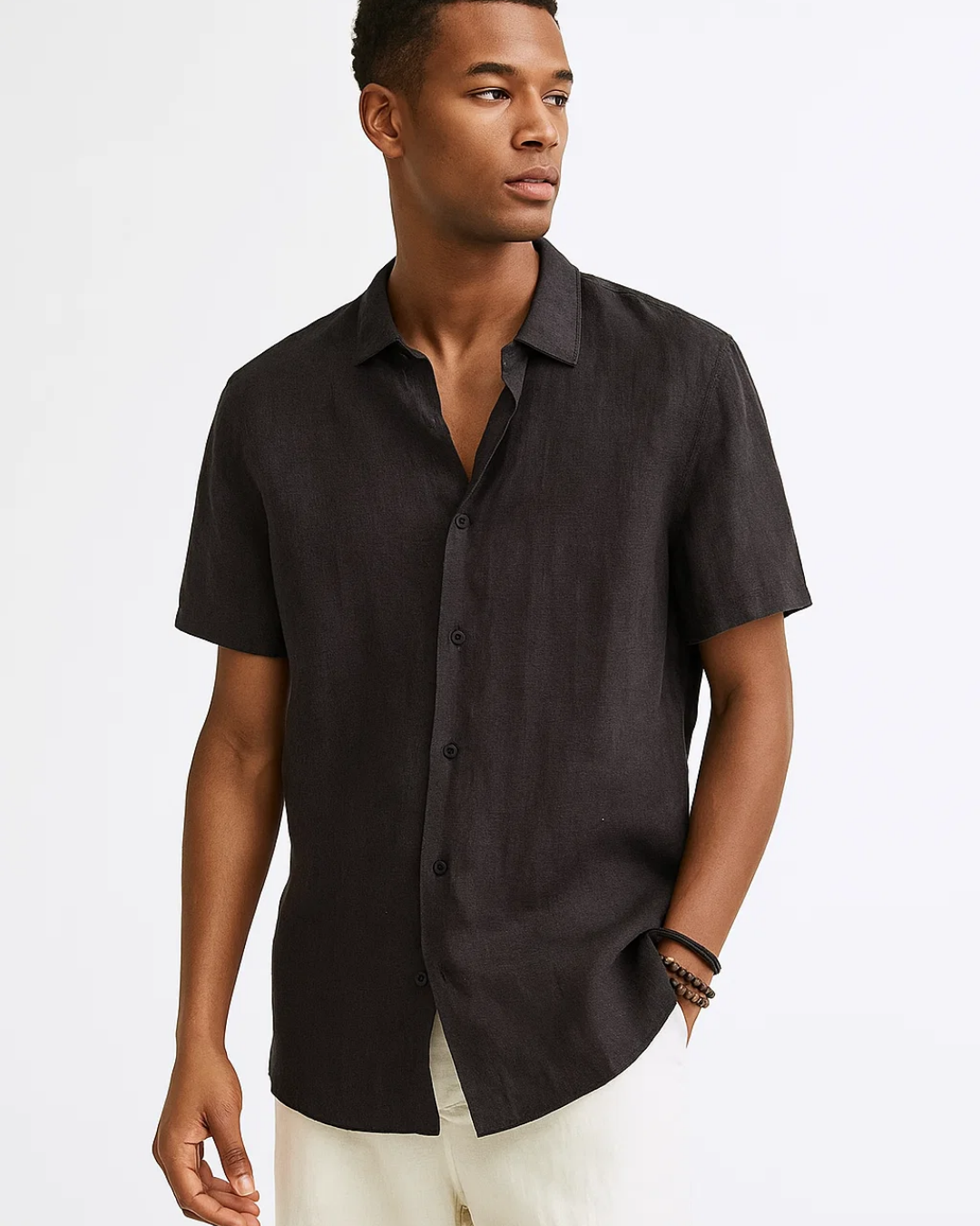 Button Down Shirt - Spread Collar & Ventilated Short-Sleeve