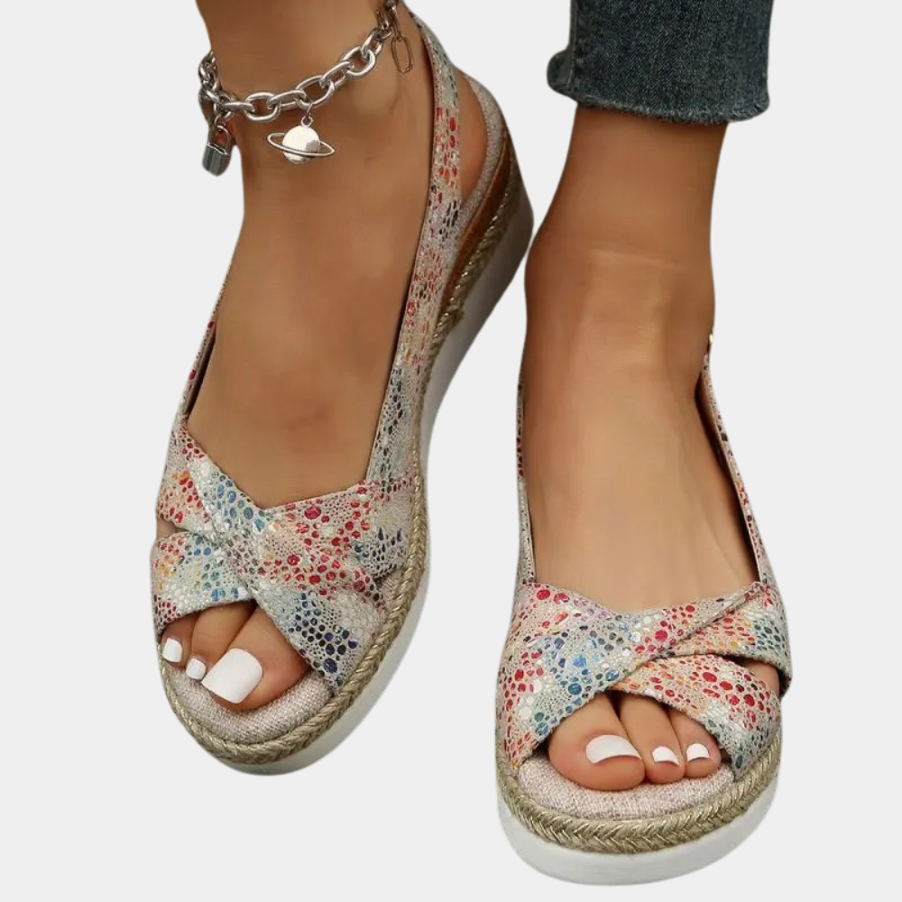Women's Cotton Espadrille Flats-2