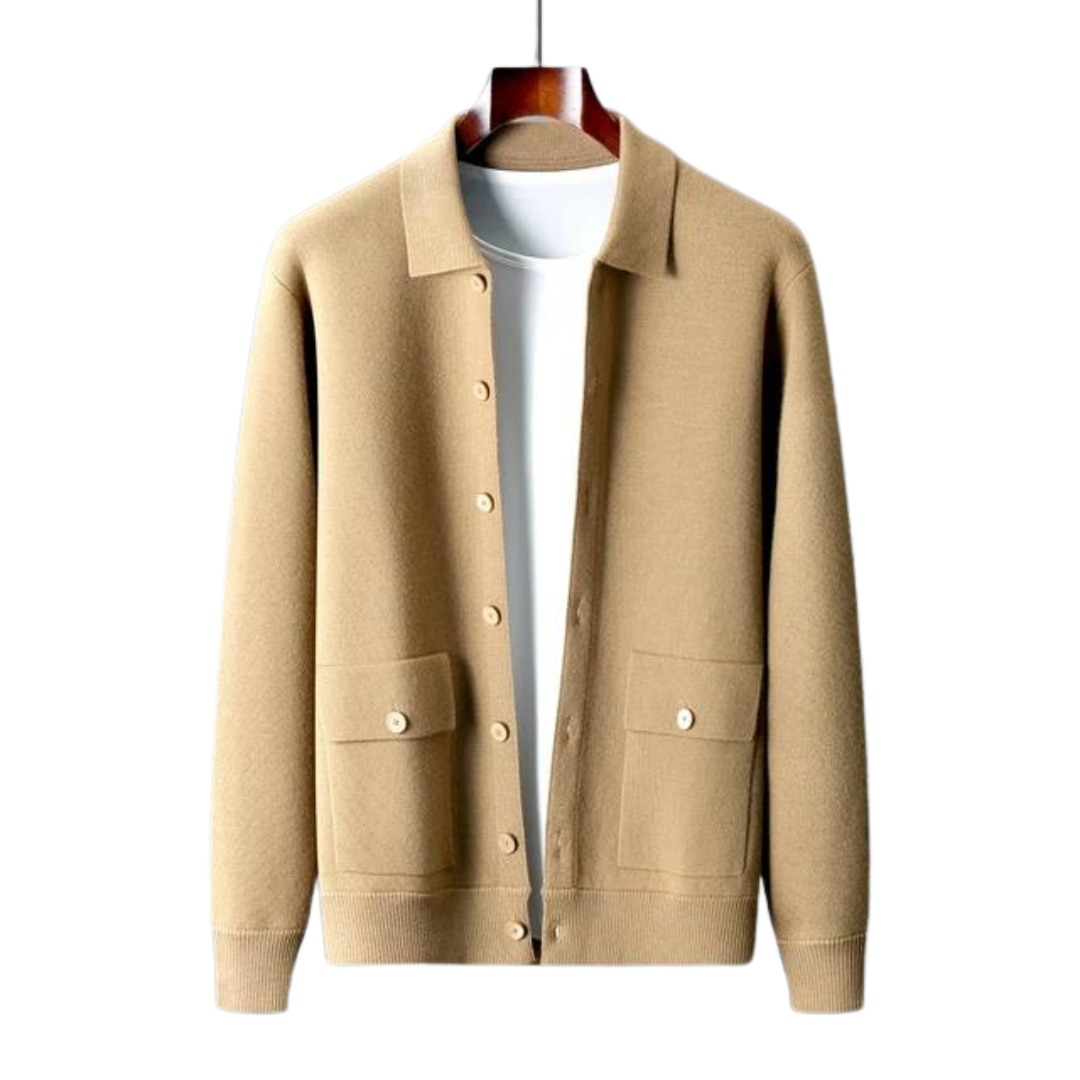 Cardigan - Dense Knit & Soft Feel With Long Shape Retention