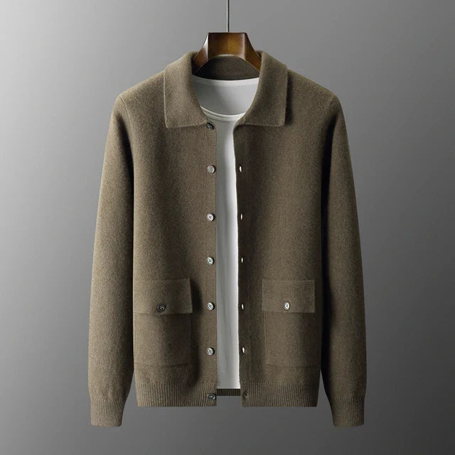 Cardigan - Dense Knit & Soft Feel With Long Shape Retention