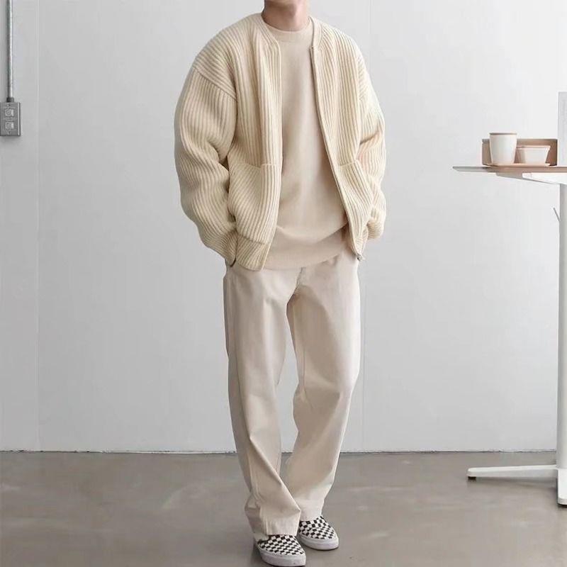 Cardigan - Knit Blend Open Front And Breathable Warmth
