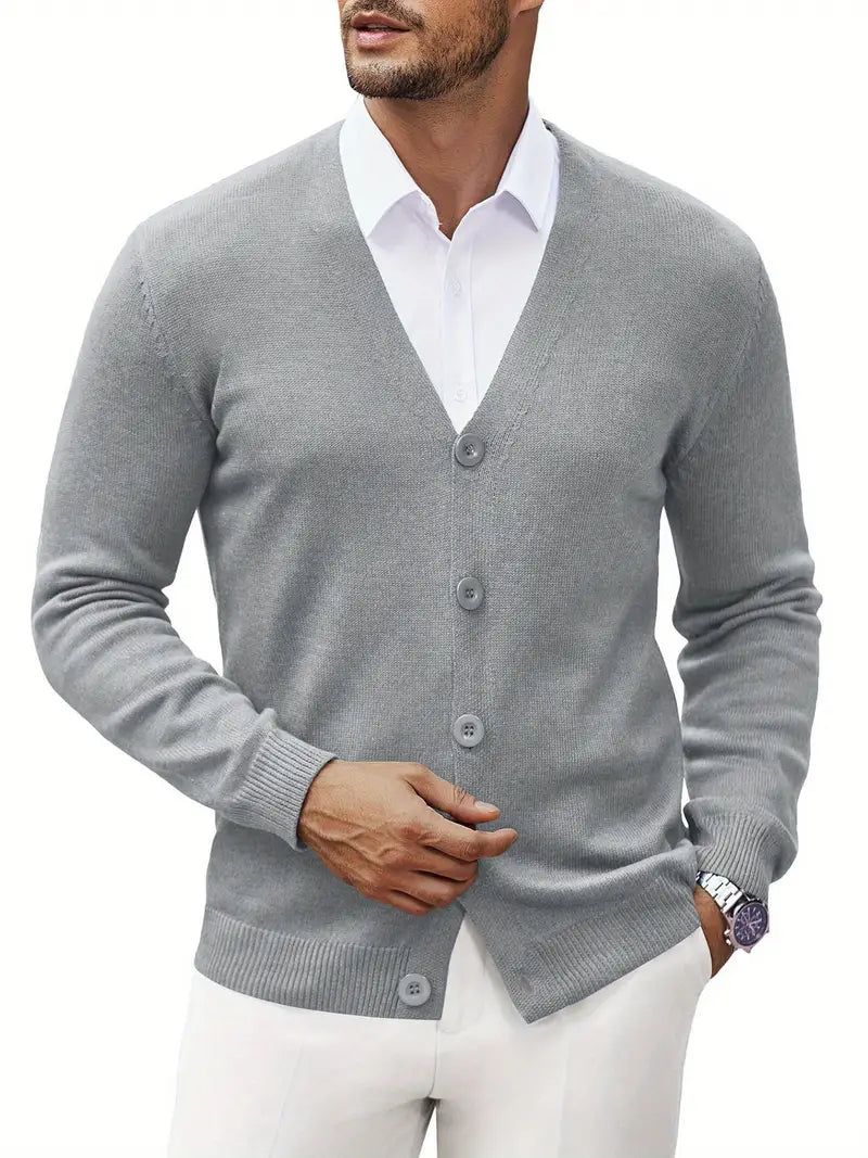 Cardigan - Open Front Polyester Blend And Layered Warmth
