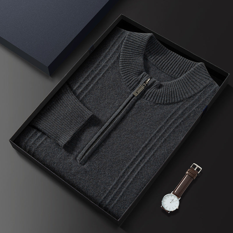 Cardigan - Soft Blend Dense Knit and Keeps Shape Flat