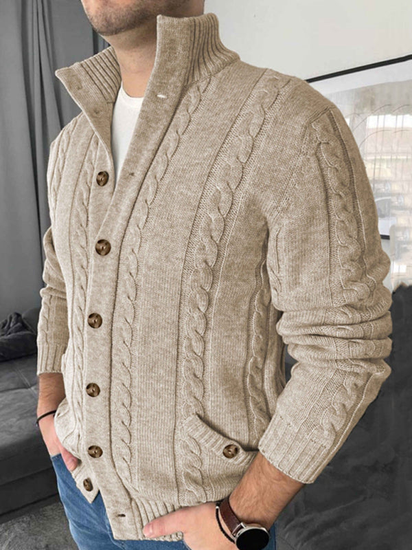 Cardigan - V Neck Button Front & Breathable Knit Blend