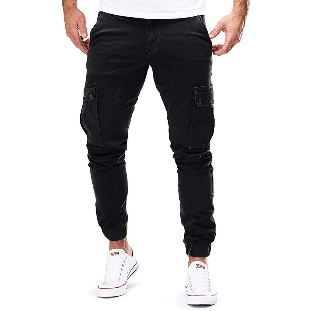 Cargo Pants - Polyester Blend Sporty Cut & Secure Pockets