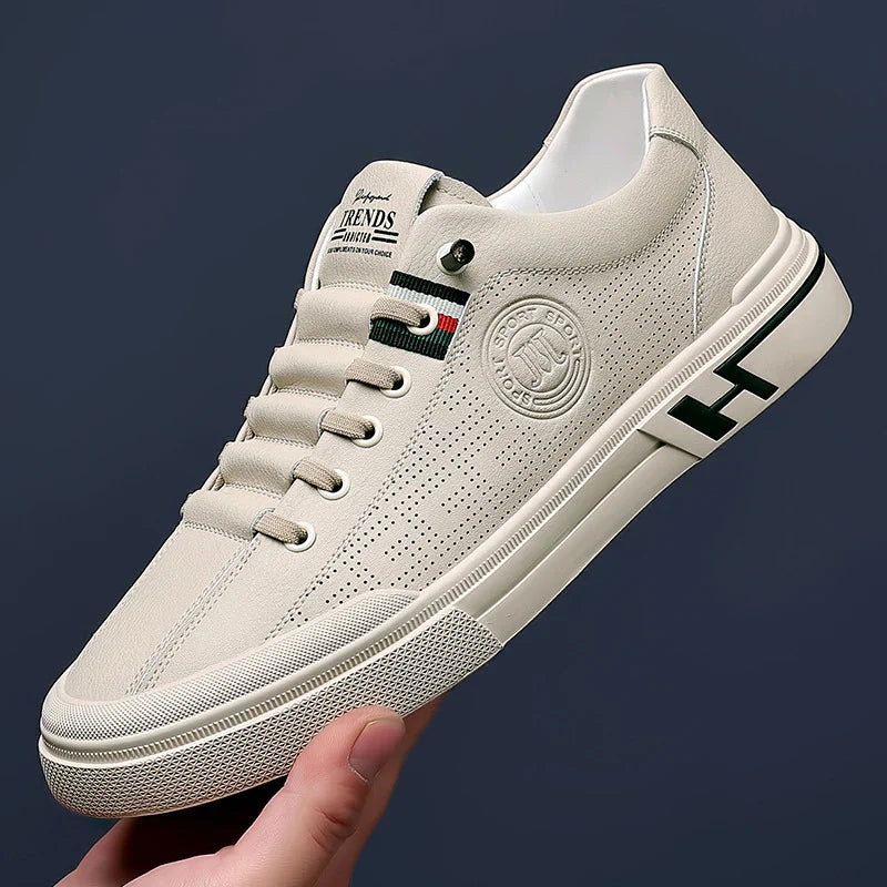 Casual Shoes - Low Profile Lace Up And Cushioned Support