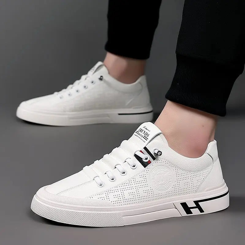 Casual Shoes - Low Profile Lace Up And Cushioned Support