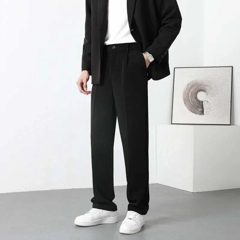 Chino Pants - Polyester Blend Straight Cut & Easy Movement