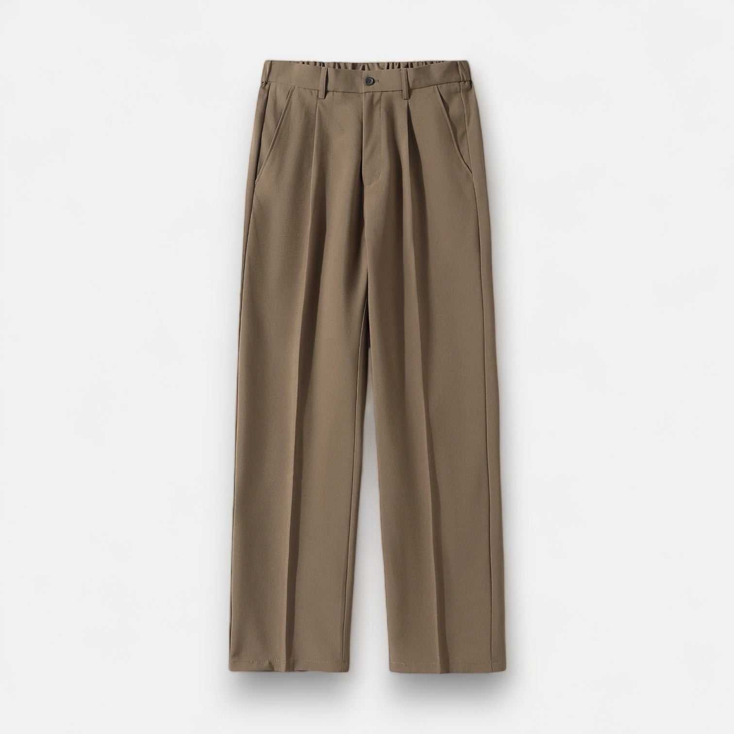 Chino Pants - Polyester Blend Straight Cut & Easy Movement