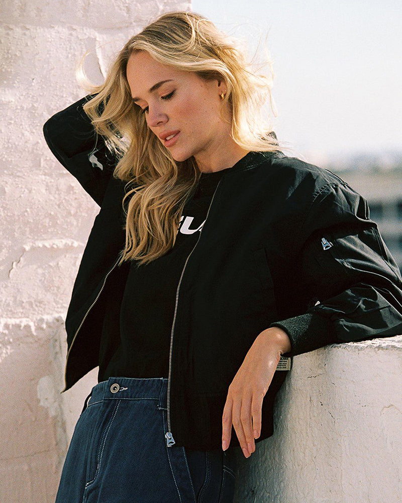 Women's Cotton Bomber Jacket-6