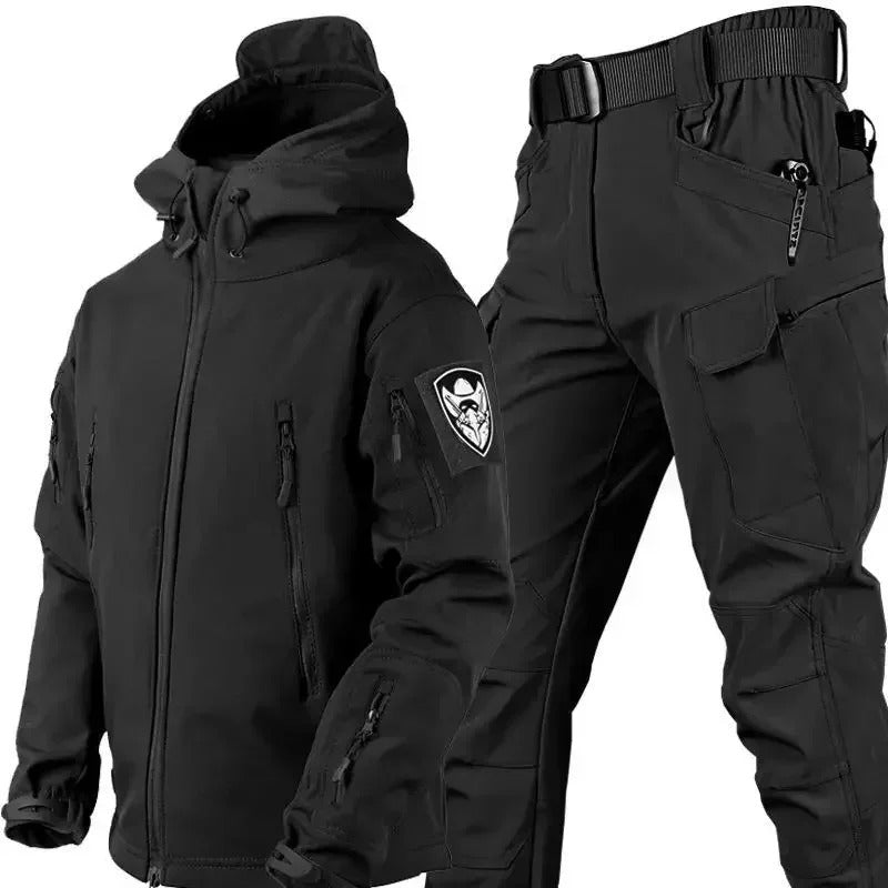 Coat And Pants Set - Insulated Long Coat & Full Coverage