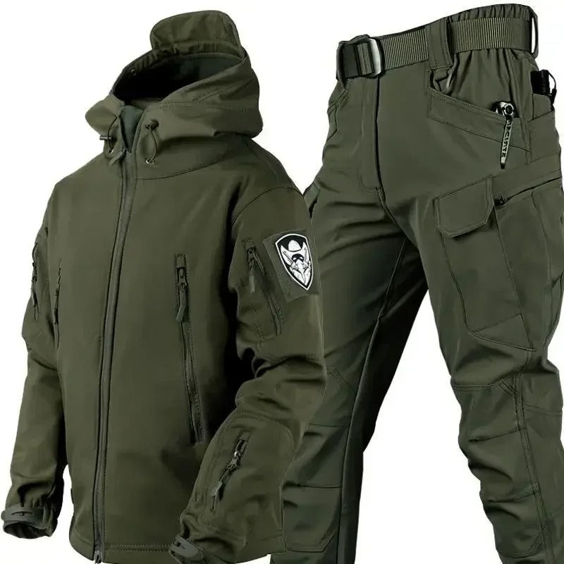 Coat And Pants Set - Insulated Long Coat & Full Coverage