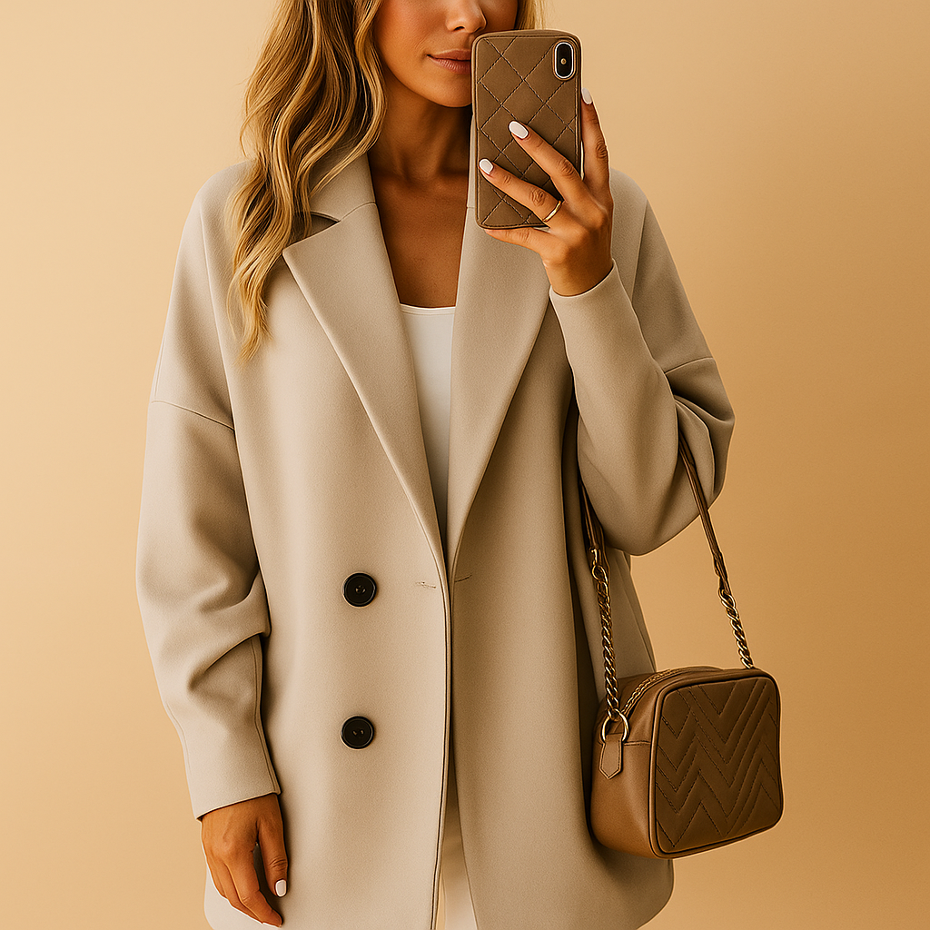 Coat - Blend Long Structured Cut & Wind Blocking Warmth