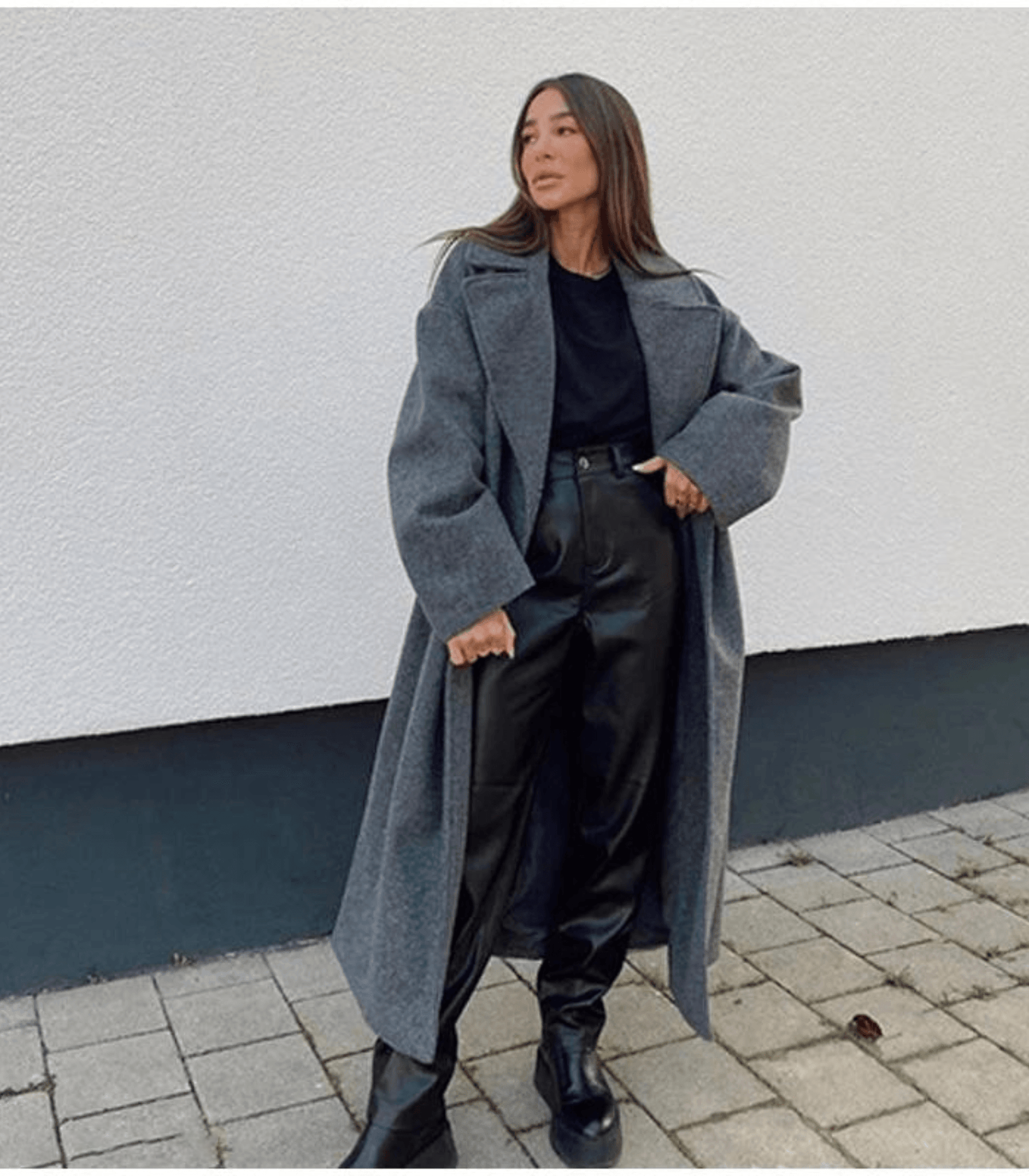 Coat – Double Breasted Front And Wide Lapels For Layers