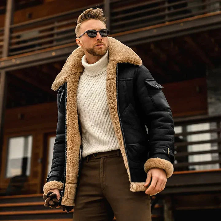 Coat - Natural Fiber Blend Front Shape And Retains Warmth