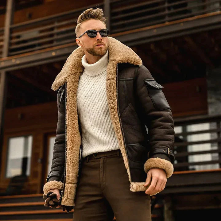 Coat - Natural Fiber Blend Front Shape And Retains Warmth