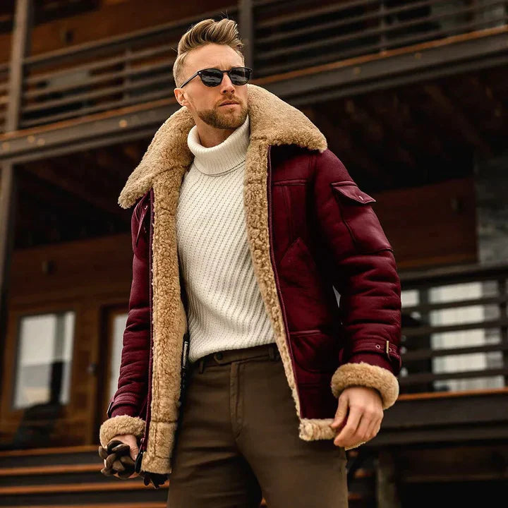 Coat - Natural Fiber Blend Front Shape And Retains Warmth