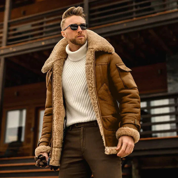 Coat - Natural Fiber Blend Front Shape And Retains Warmth