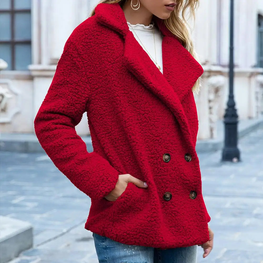 Coat - Plush Blend Long Straight Shape & Retains Warmth