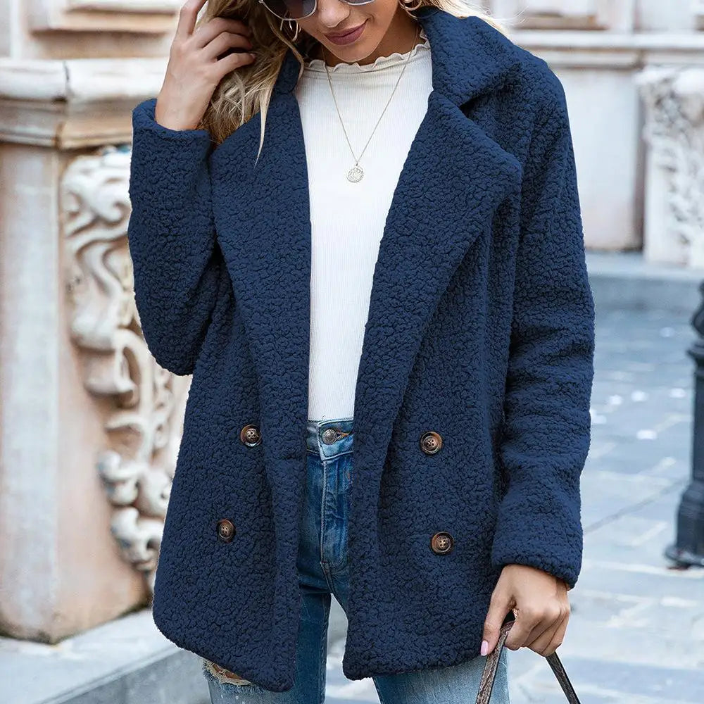 Coat - Plush Blend Long Straight Shape & Retains Warmth