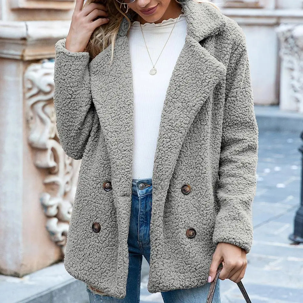 Coat - Plush Blend Long Straight Shape & Retains Warmth