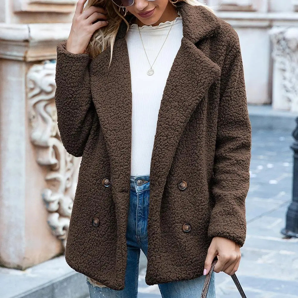 Coat - Plush Blend Long Straight Shape & Retains Warmth