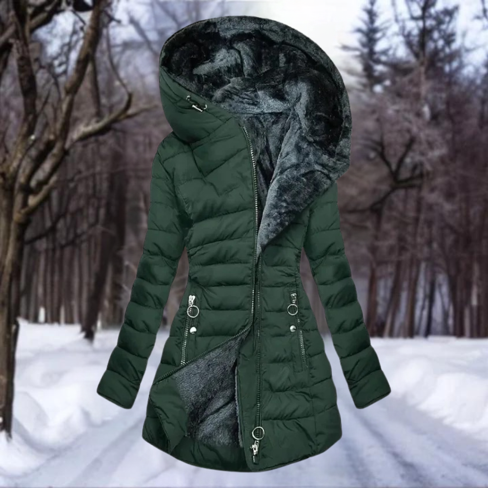 Coat – Plush Blend Straight Silhouette & Warm Coverage