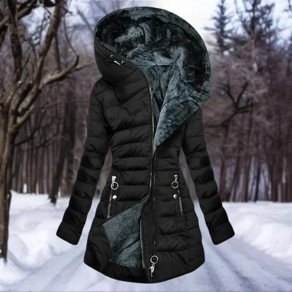 Coat – Plush Blend Straight Silhouette & Warm Coverage