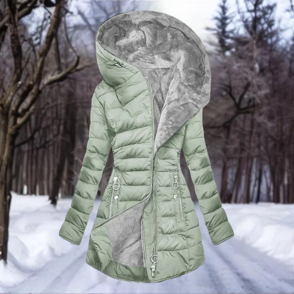 Coat – Plush Blend Straight Silhouette & Warm Coverage