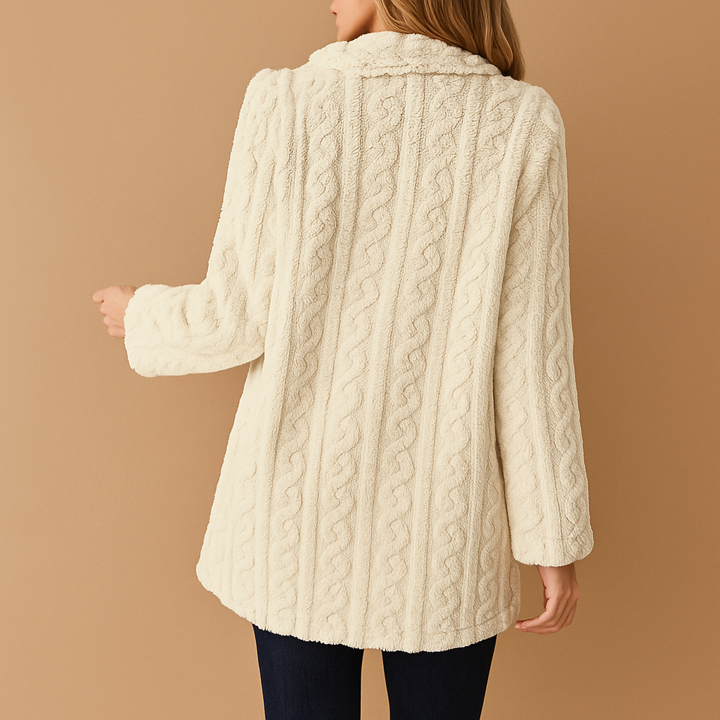 Coat - Structured Silhouette Polyester Blend & Warm Lining