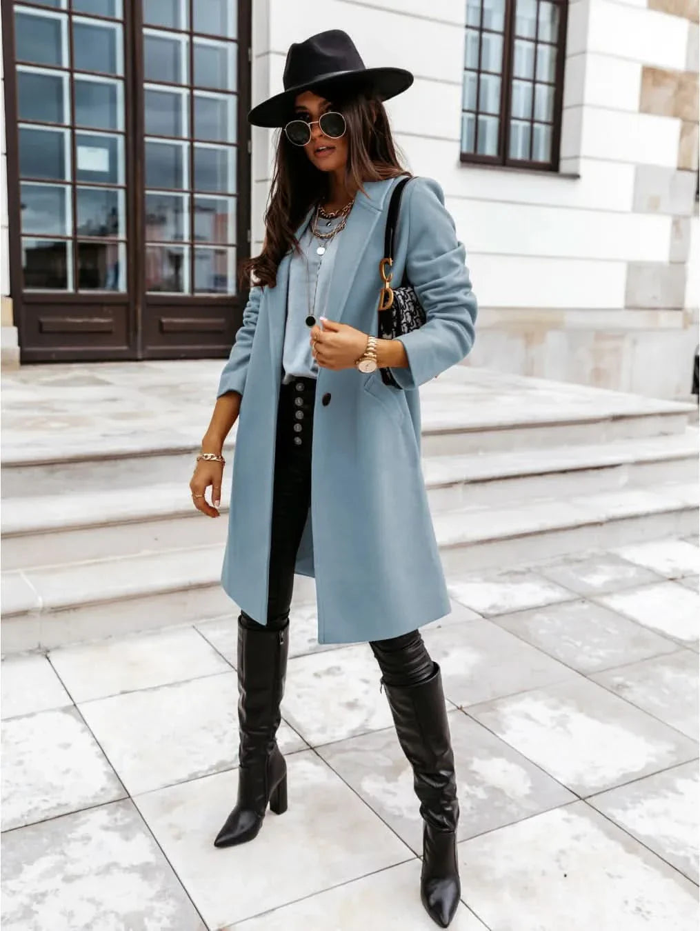 Coat - Tailored Long Shape And Smooth Layering Fit.