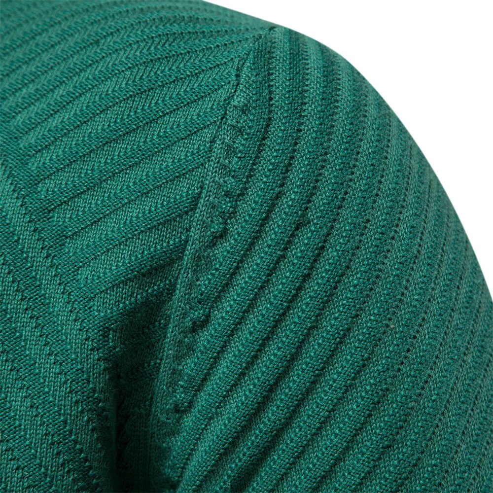 Crewneck Pullover - Ribbed Neck And Cuffs And Keeps Shape