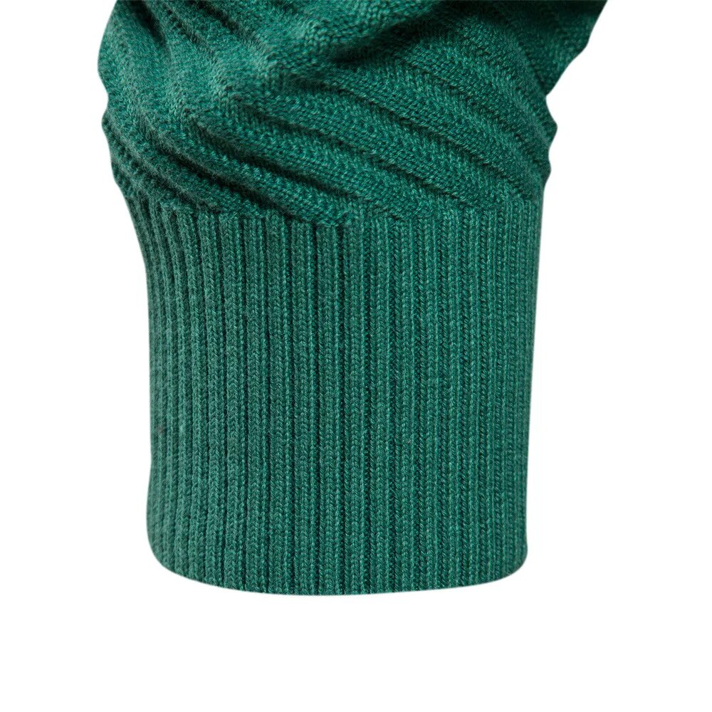 Crewneck Pullover - Ribbed Neck And Cuffs And Keeps Shape