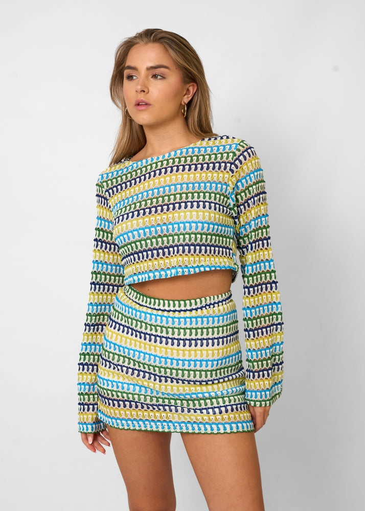 Crochet Set – Open Knit Top And Bottom And Breathable Fit