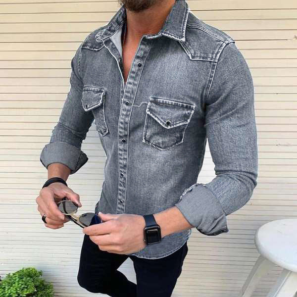 Denim Blend Shirt – Slim Shape And Durable All Day Wear By Castello