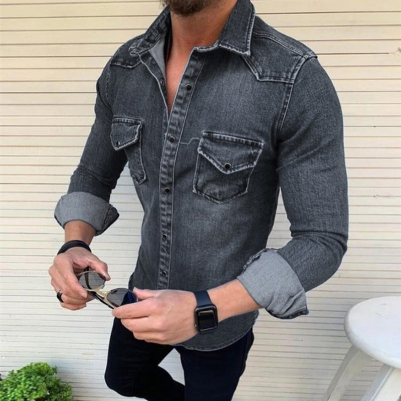 Denim Blend Shirt – Slim Shape And Durable All Day Wear By Castello