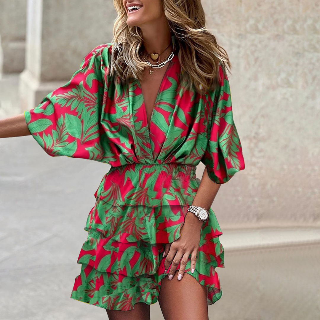 Dress - Draped Front And Tailored Waist For Easy Movement