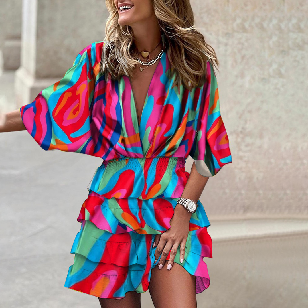 Dress - Draped Front And Tailored Waist For Easy Movement