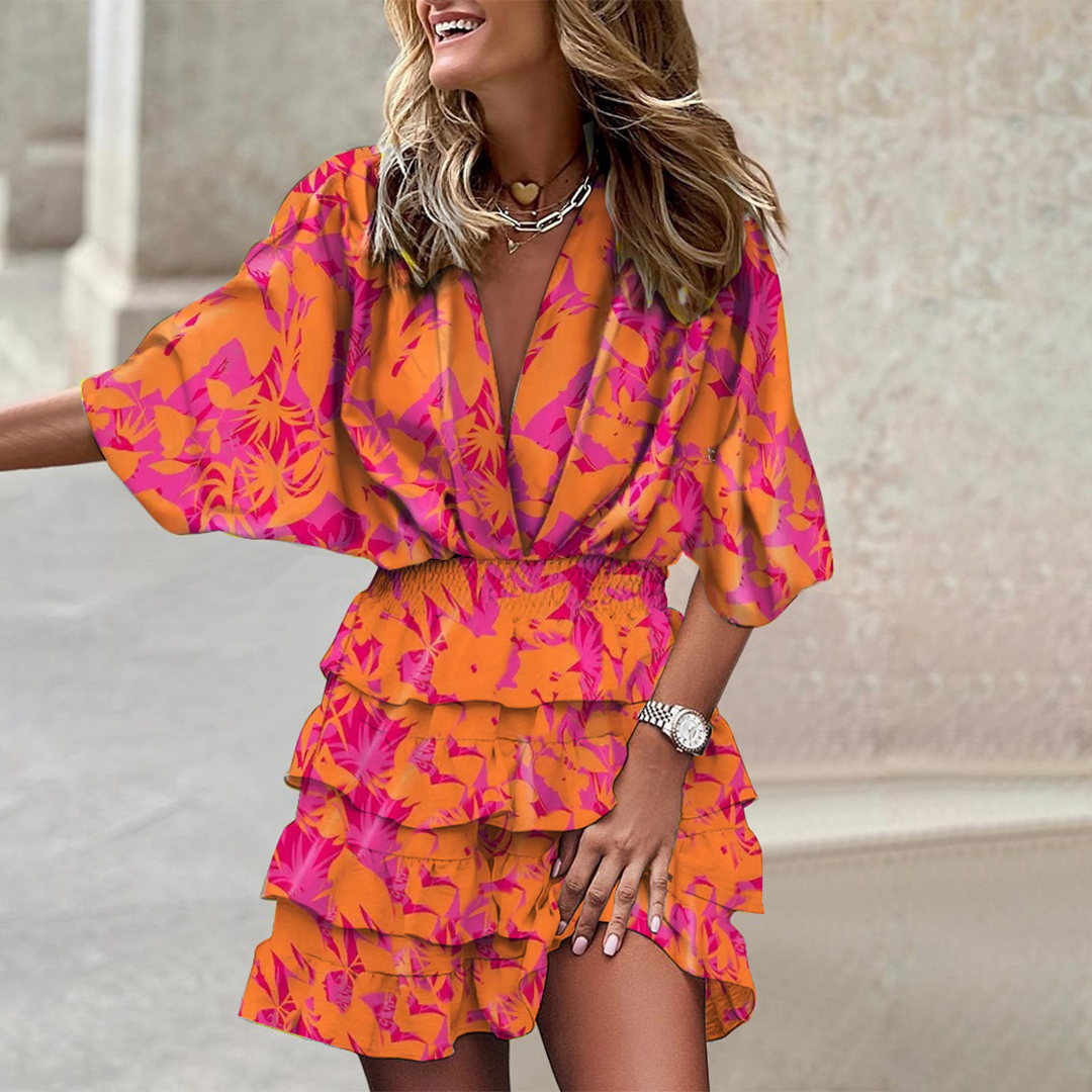 Dress - Draped Front And Tailored Waist For Easy Movement