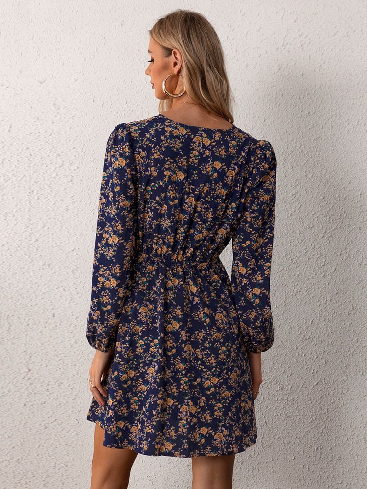Dress – Floral Print Blend Mini And Flowing Mobility