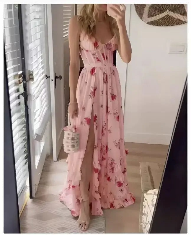 Dress - Flowing Silhouette And Long Skirt For Easy Movement
