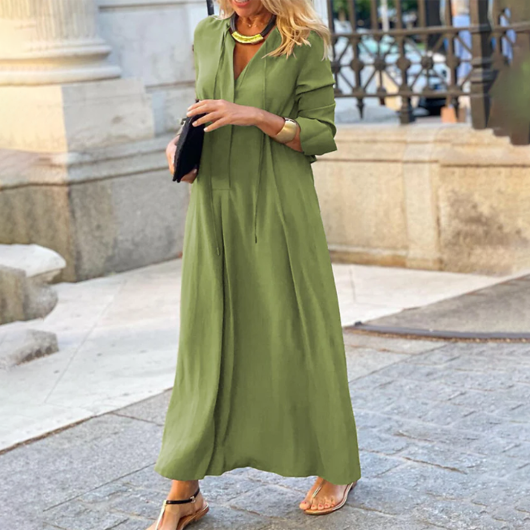 Dress - Long Flowing Skirt & Easy Movement While Walking