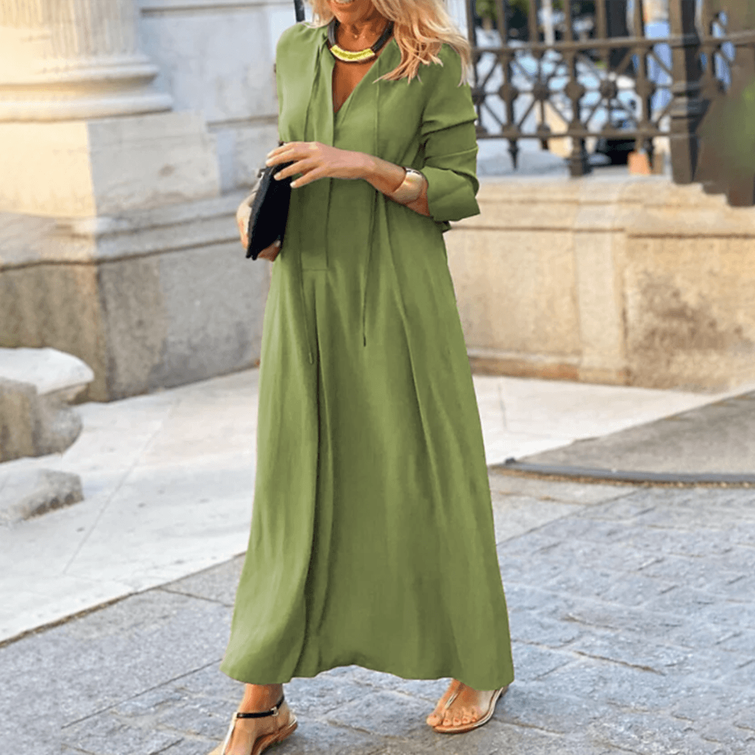 Dress - Long Flowing Skirt & Smooth Full Coverage Ease