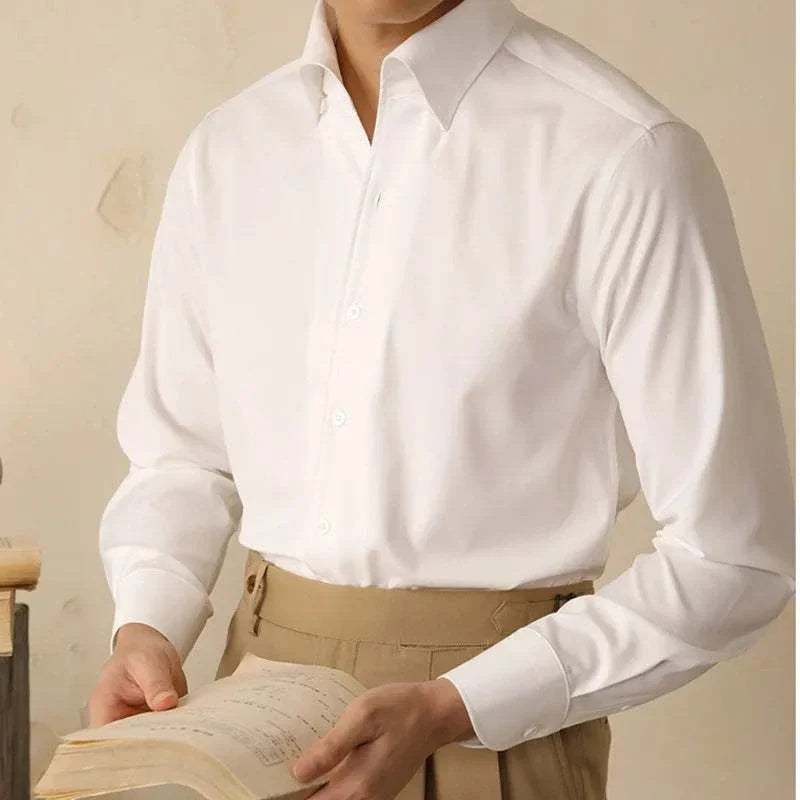 Dress Shirt - Polyester Blend Streamlined Fit And Neat Wear