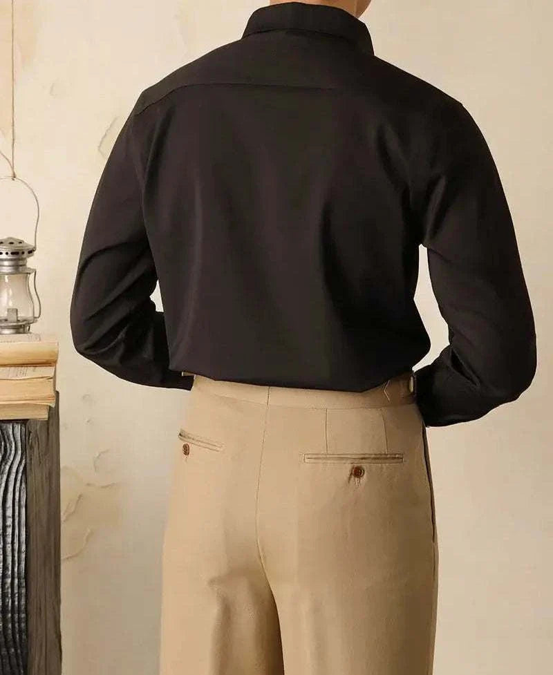 Dress Shirt - Polyester Blend Streamlined Fit And Neat Wear